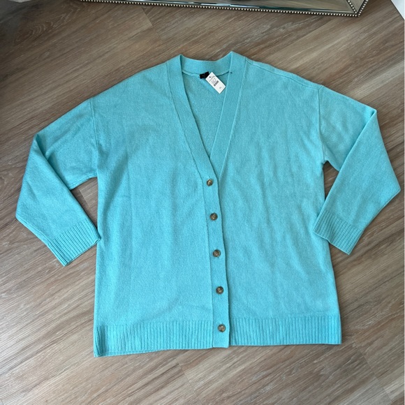Talbots Aqua Blue Cardigan – Size XL (NWT) - Picture 1 of 7